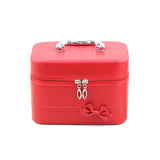 Square Bow Organizer Makeup Bag Beauty Portable Case Box
