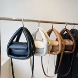 Cotton Space Bags for Women Down Padded Quilted Shoulder Crossbody Bag