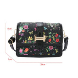 Crocodile Pattern Women Handbag Flap Pu Leather Messenger Bag