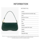 Crocodile Pattern Women Handbag Large Capacity Shoulder Bag
