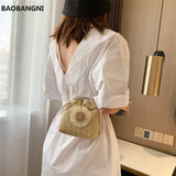 Straw Crossbody Bag Women Knitting Summer Beach Evening Shoulder Bag