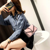 Small Square Crossbody Bag for Women PU Leather Chain Shoulder Messenger