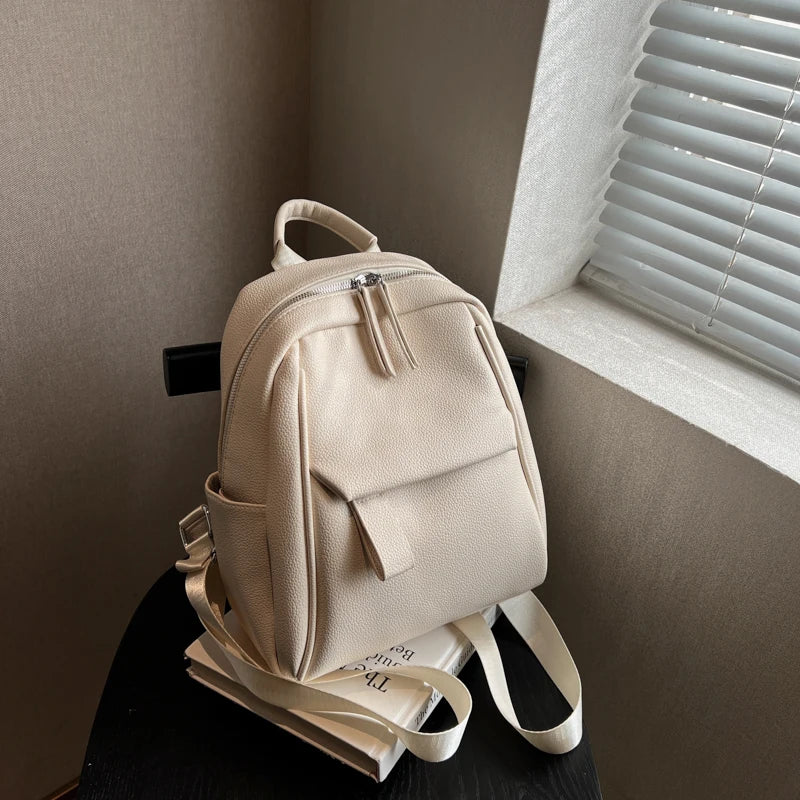 Mini Leather Backpack Women Small Bag Shoulder Girl Purses