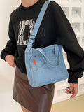 Denim Tote Bags for Women Shoulder Crossbody Bag Female Shopper