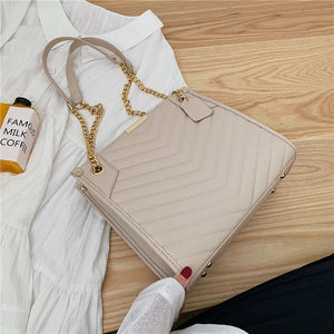Diamond Lattice Ladies Handbag PU Leather Shoulder Bag Tote