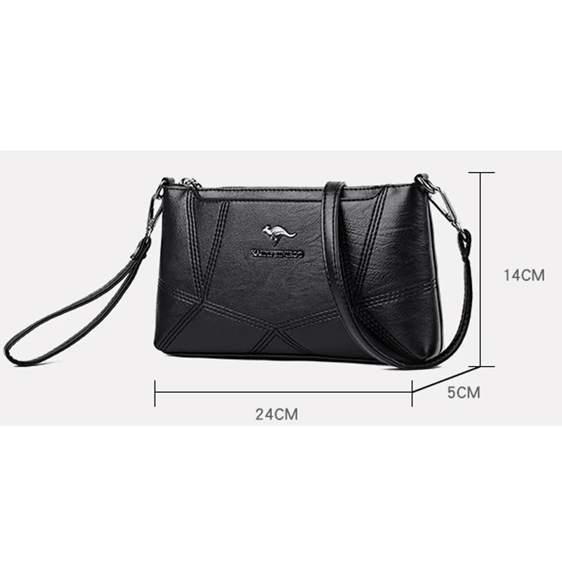 Vintage Leather Handbags Ladies Shoulder Bag