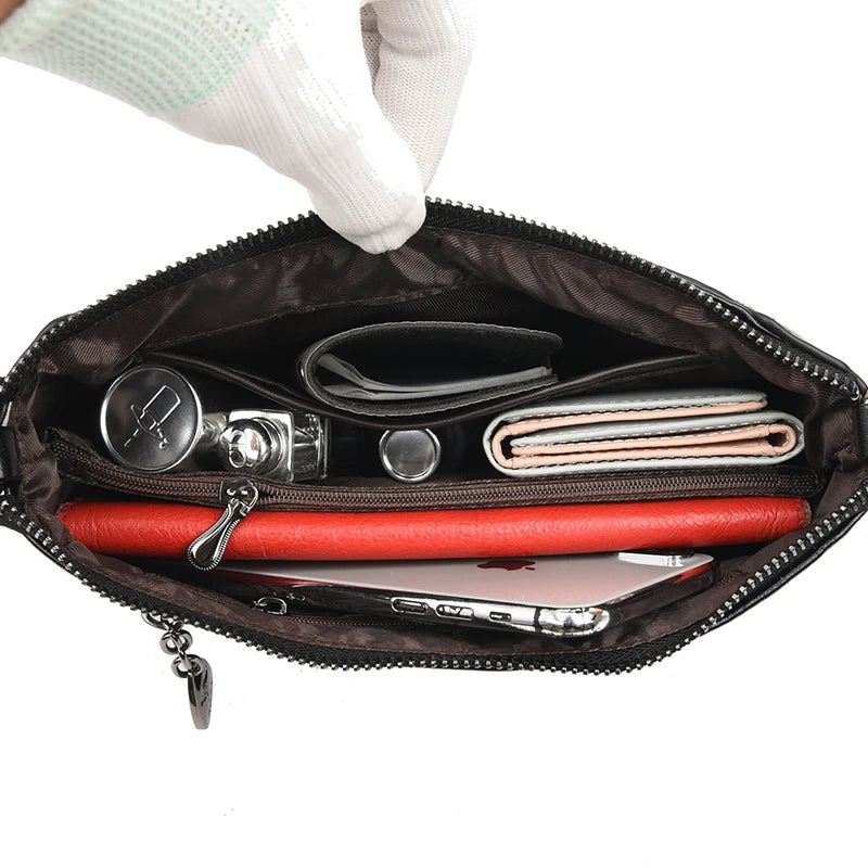 Vintage Leather Handbags Ladies Shoulder Bag