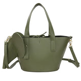 Elephant Shape Large Capacity Totes Pu Leather Crossbody Bags For Women