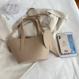 Elephant Shape Large Capacity Totes Pu Leather Crossbody Bags For Women