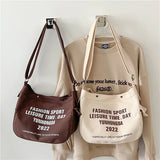 Vintage Shoulder Bag Large Tote Crossbody Japanese Handbag