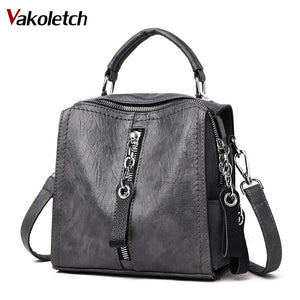 Leather Shoulder Crossbody Bag for Women Big Tote Sac Handbags KL803