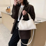 Fold Shoulder Bag Pleated Women's Handbags Soft PU Crossbody Bags