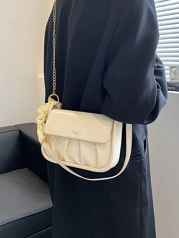 Cloud Leather Handbag Tote Underarm Shoulder Crossbody Bag for Women