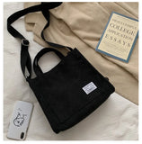 Corduroy Small Square Bag Solid Buckle Messenger Bag