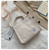 Corduroy Small Square Bag Solid Buckle Messenger Bag