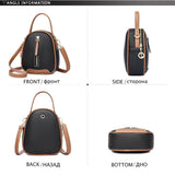 Colorblock Mobile Phone Bag Crossbody Purse for Women