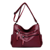 Leather Women's Messenger Bag Crossbody Shoulder Handbag