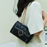 Women's Crossbody Shoulder Bag with Chain Strap
