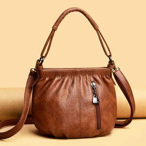 Leather Crossbody Bag for Women - Small