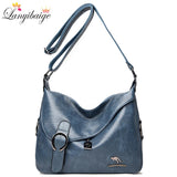 High Leather Shoulder Crossbody Bags for Women Tote Bag