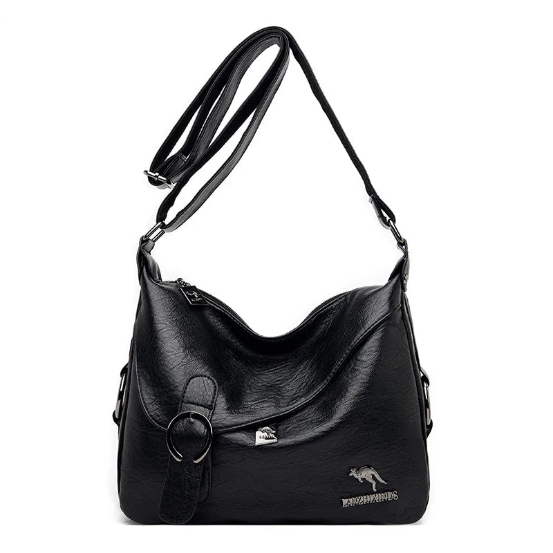 High Leather Shoulder Crossbody Bags for Women Tote Bag