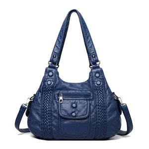 Leather Shoulder Crossbody Bags for Women Tote Bag Casual Purses