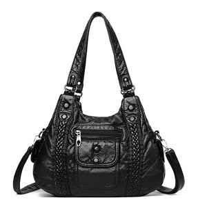 Leather Shoulder Crossbody Bags for Women Tote Bag Casual Purses