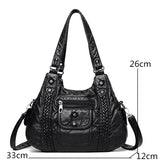 Leather Shoulder Crossbody Bags for Women Tote Bag Casual Purses