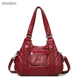 High Leather Shoulder Crossbody Bags for Women Tote Bag Casual Purses