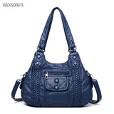 High Leather Shoulder Crossbody Bags for Women Tote Bag Casual Purses