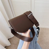 Retro Leather Shoulder Bag for Women Crossbody Bag