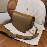 Retro Leather Shoulder Bag for Women Crossbody Bag