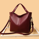 Women's Soft PU Leather Shoulder Bag Crossbody Tote Bag