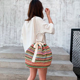 Women's Straw Bag Large Capacity Handbag Casual Tote Female Crossbody Bags