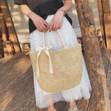 Women's Straw Bag Large Capacity Handbag Casual Tote Female Crossbody Bags