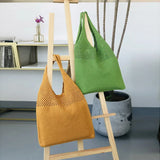 Large Capacity Woven Shoulder Bags for Women