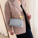 Large Pin Soft Handbag Small Square Shoulder Messenger Bag KL929