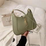 Leather Crossbody Bag for Women Underarm Purses Handbags