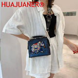 Elephant Embroidered Crossbody Bag for Women