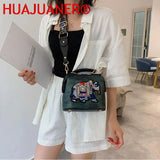Elephant Embroidered Crossbody Bag for Women