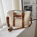 Straw Crossbody Shoulder Bag Hand Woven Summer Handbags Casual Beach Tote