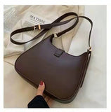 Women Leather Crossbody Shoulder Bag Top Handle Underarm Bag