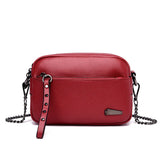 Women Leather Handbags Chain Small Bags Messenger Bags Shoulder Bags