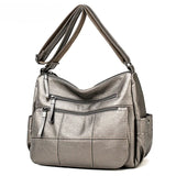 Women's Crossbody Messenger Bag Soft Leather Shoulder Lady Handbag