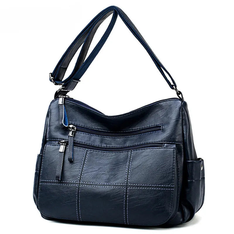Women's Crossbody Messenger Bag Soft Leather Shoulder Lady Handbag
