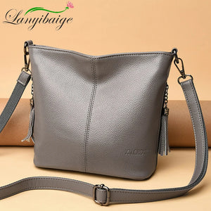 Lady PU Leather Shoulder Bag Large Capacity Messenger Bag