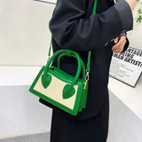 Small Straw Hourglass Handbag Top-Handle Tote Women Shoulder Messenger Bag