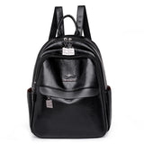 Large Capacity Leather Travel Backpack for Teenage Girls