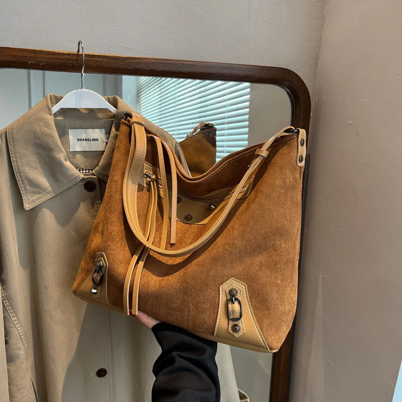 Women's Vintage Handbags Retro Large Tote Bags Shoulder Messenger