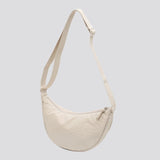 Nylon Crossbody Bag Large Capacity Half-moon Hobo Travel Clutch Bolso